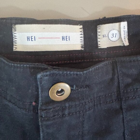 Anthropologie Hei Hei Women's Black Pants - Size 31 - Picture 3 of 10